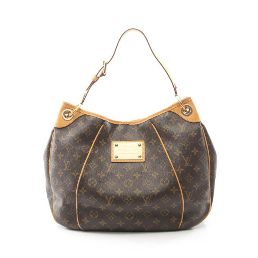 Louis Vuitton Galliera Shoulder Bag Canvas Leather Monogram Brown